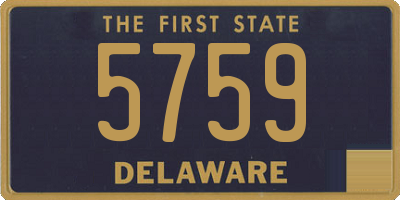 DE license plate 5759