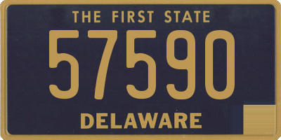 DE license plate 57590