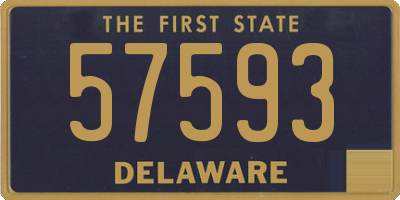 DE license plate 57593