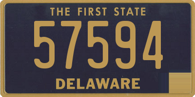 DE license plate 57594