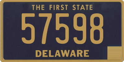 DE license plate 57598