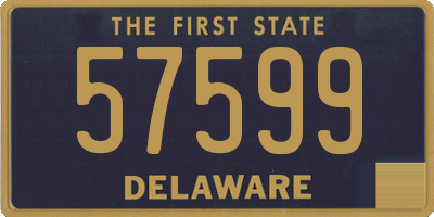 DE license plate 57599