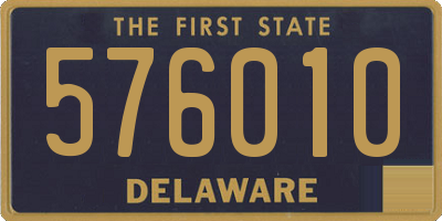 DE license plate 576010