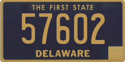 DE license plate 57602