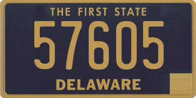 DE license plate 57605