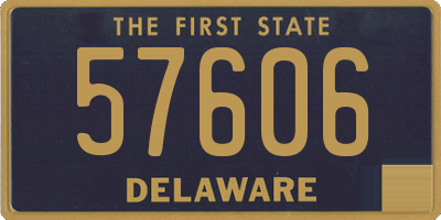 DE license plate 57606