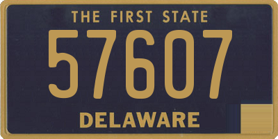 DE license plate 57607
