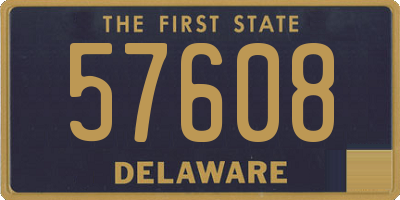 DE license plate 57608