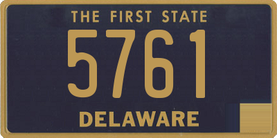 DE license plate 5761