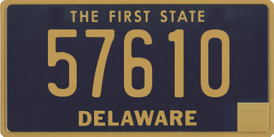 DE license plate 57610