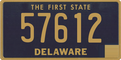 DE license plate 57612