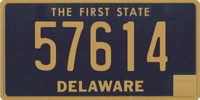 DE license plate 57614