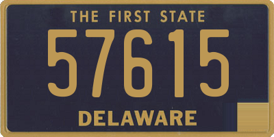 DE license plate 57615