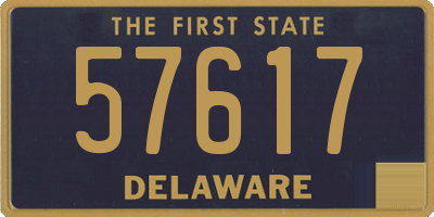 DE license plate 57617