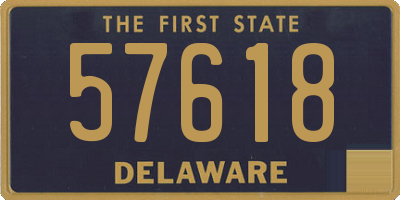 DE license plate 57618