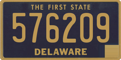 DE license plate 576209