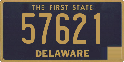 DE license plate 57621