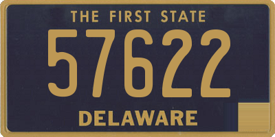 DE license plate 57622