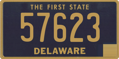 DE license plate 57623