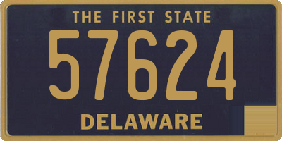 DE license plate 57624