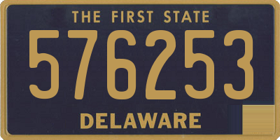 DE license plate 576253