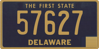 DE license plate 57627