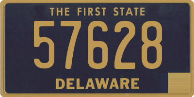DE license plate 57628