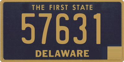 DE license plate 57631