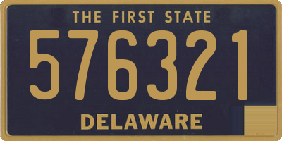 DE license plate 576321
