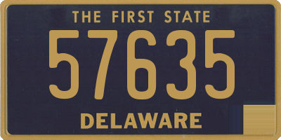 DE license plate 57635