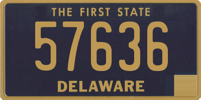 DE license plate 57636