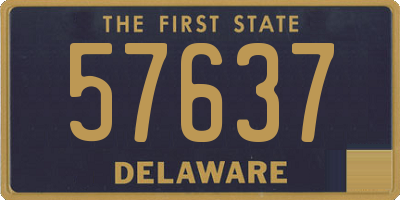 DE license plate 57637