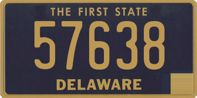 DE license plate 57638
