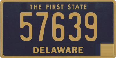 DE license plate 57639