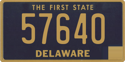 DE license plate 57640