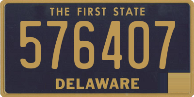 DE license plate 576407