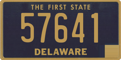 DE license plate 57641