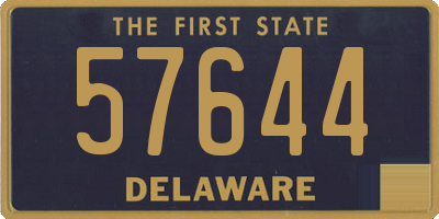 DE license plate 57644