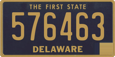 DE license plate 576463