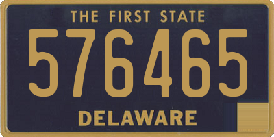 DE license plate 576465