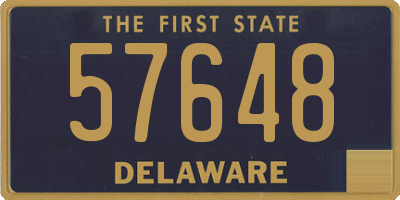 DE license plate 57648