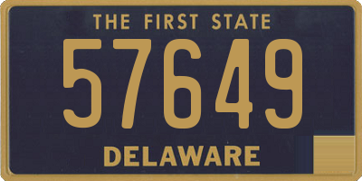 DE license plate 57649