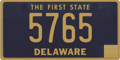 DE license plate 5765