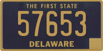 DE license plate 57653