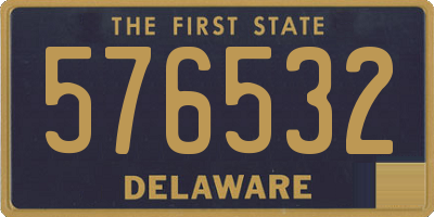 DE license plate 576532