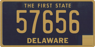 DE license plate 57656