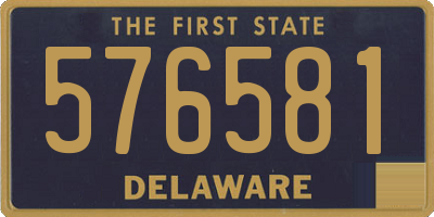 DE license plate 576581