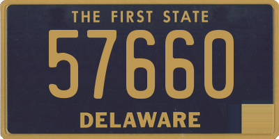 DE license plate 57660