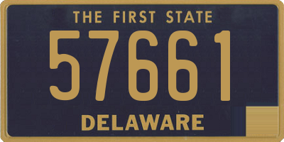 DE license plate 57661