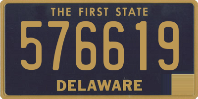 DE license plate 576619